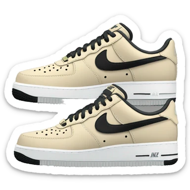 Nike airforce 1 color black sticker