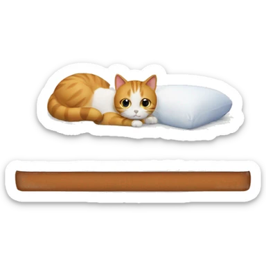 Mattress & cat  sticker