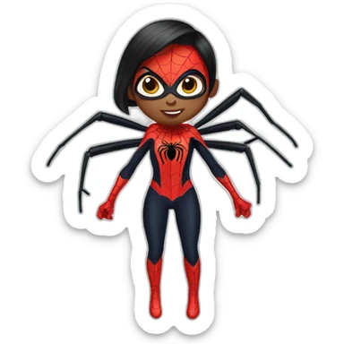 Spider-girl sticker