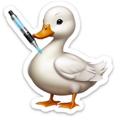 duck vaping sticker