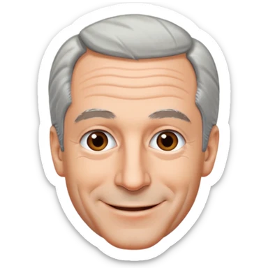 jeffrey epstein trolled face sticker