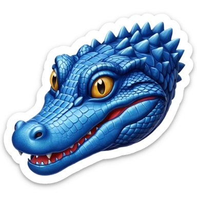 Blue alligator  sticker