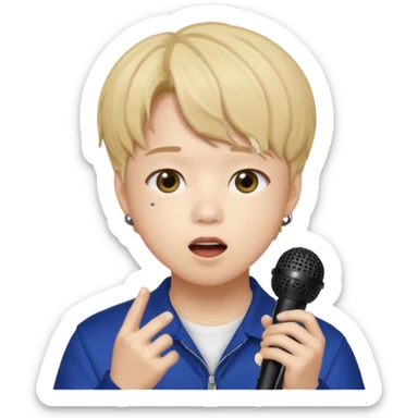 Jimin BTS cantando sticker