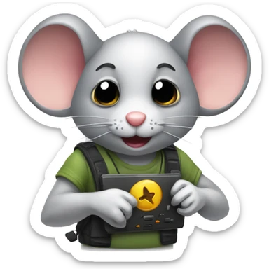 Mouse y teclado gamer sticker