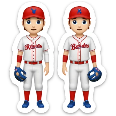 quiero dos equipos enemigos de baseball  sticker