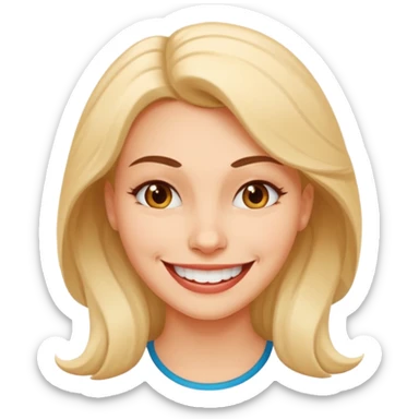 	facial Upselling scam women fake sympathetic smile, predatory grin, saccharine smile, smirk sticker