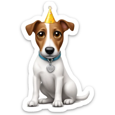 Jack Russel Birthday  sticker