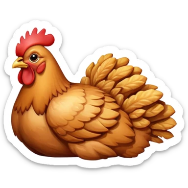 Crip chicken sticker