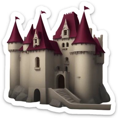 burgundy vampire castle sticker