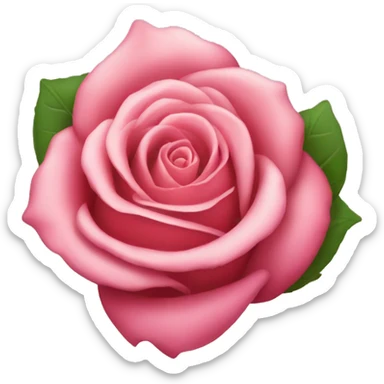 Rose im herz sticker