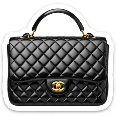 black chanel bag sticker