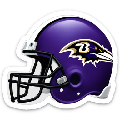 Baltimore Ravens helmet  sticker