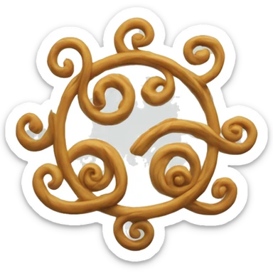 Trisquel celta 3 espirales unidas sticker