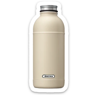 light beige stanley water bottle  sticker