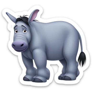 Nalle puh Eeyore sticker