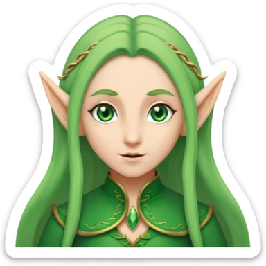 crea un avatar come personaggio elfo sticker