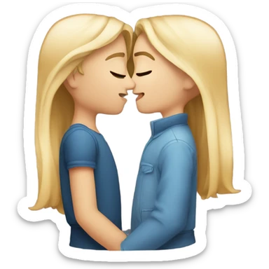 Owen and Bailee kissing sticker