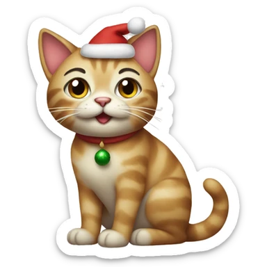 Christmas cat  sticker