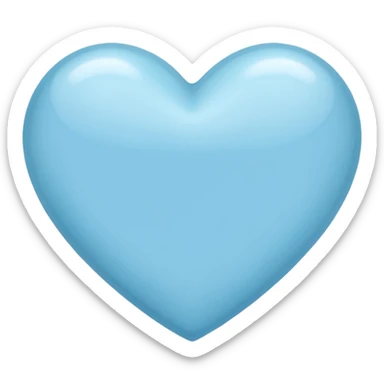 Light blue heart  sticker