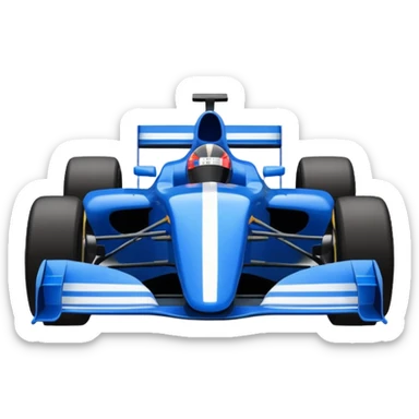 formula 1 blue sticker