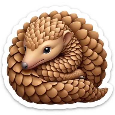 cute pangolin sticker