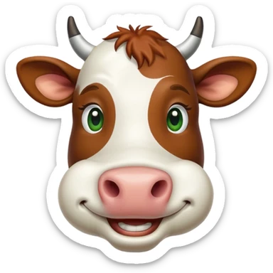La vaca que ríe con un séptimo gigante sticker