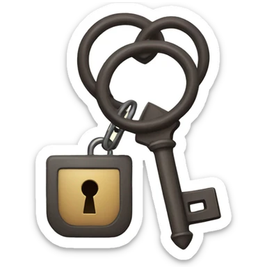 Key in lock sticker