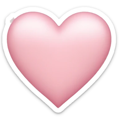 light pink heart sticker