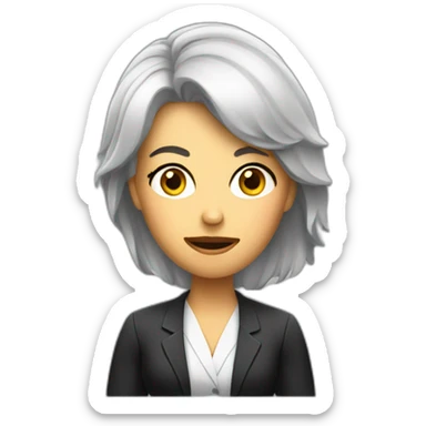 Confused female lawyer sticker