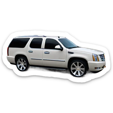 Cadillac scalade black rims black sticker