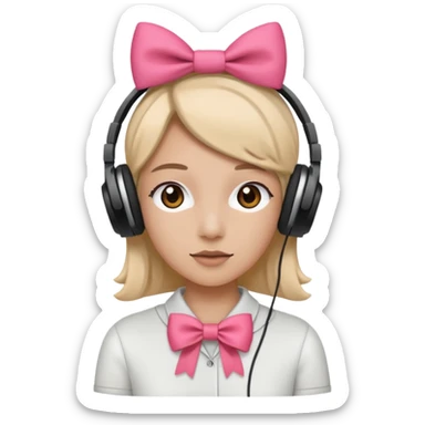 Наушниках й бантики sticker