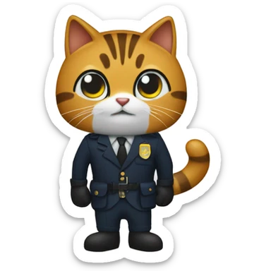 SpyCat Special Agent mitten sticker