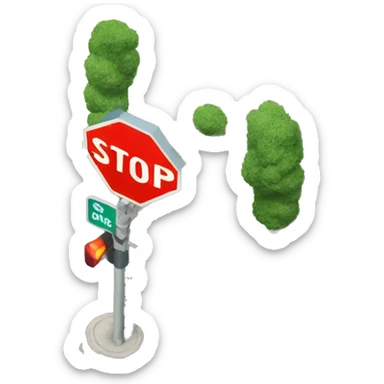 stop sign with the word stop like in Los Angeles street sticker
