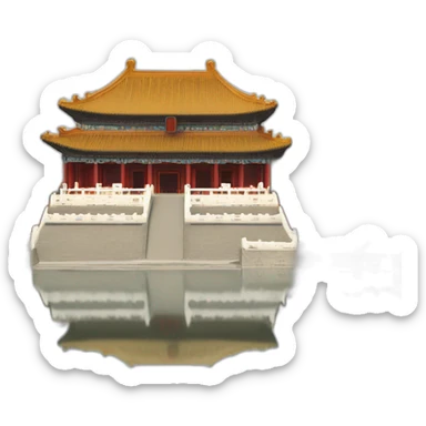 the forbidden city of china sticker