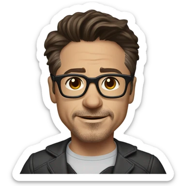 create an emoji of robert downey jr sticker