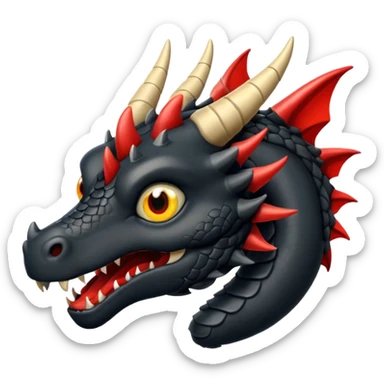 Dragón negro sticker