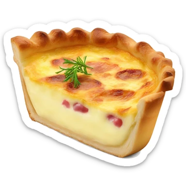 Une part de quiche lorraine sticker