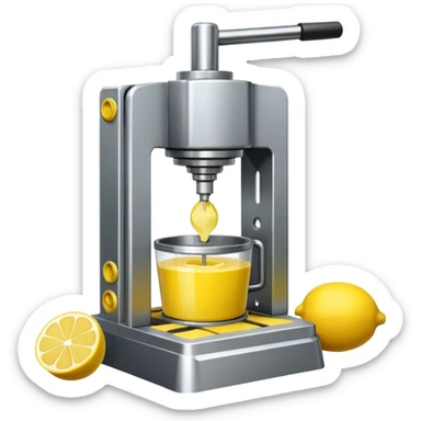 mac os icon hydraulic press machine lemon sticker