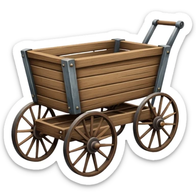 vintage cart sticker