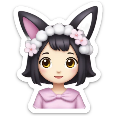 Kuromi Sanrio sticker