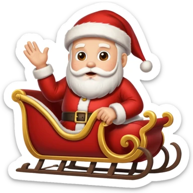 navidad trineo  sticker