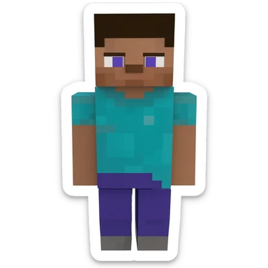 Minecraft steve full body sticker