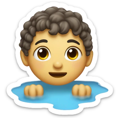 Cute puddle  sticker