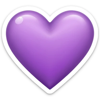 Corazón lila sticker