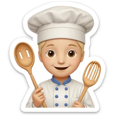 sweet treat with accessories and personified sticker