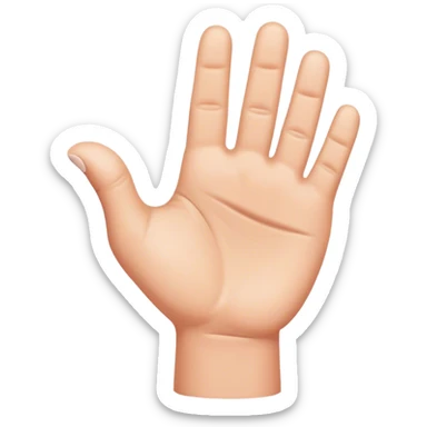 A hand with a giant thumb sticker