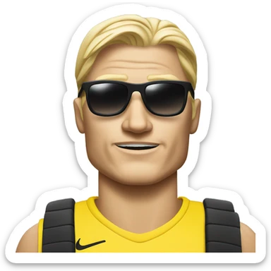 Erling haaland wear a sunglasses  sticker