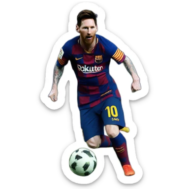 Messi was dansing sticker