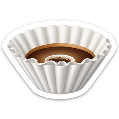 filling coffee in filter
 sticker