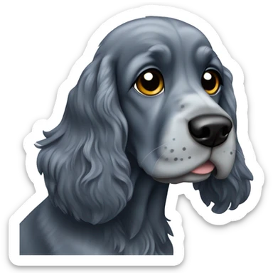 Blue roan cocker spaniel  sticker